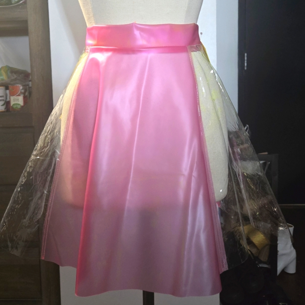 Pink & Clear Vinyl skirt